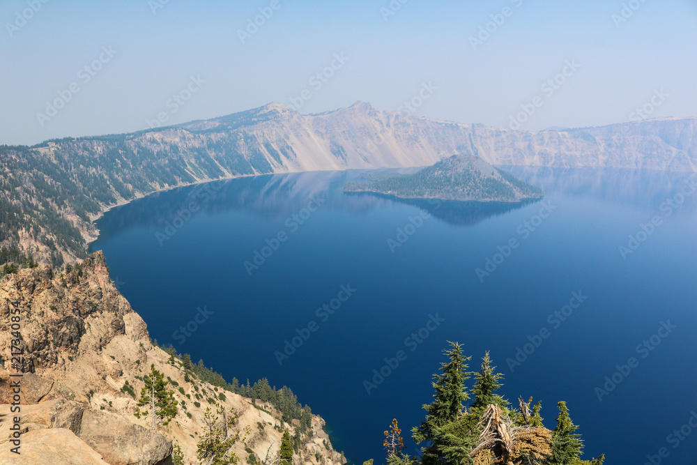Crater Lake seen from Garfield Peak Trail, Crater Lake National Park, Oregon