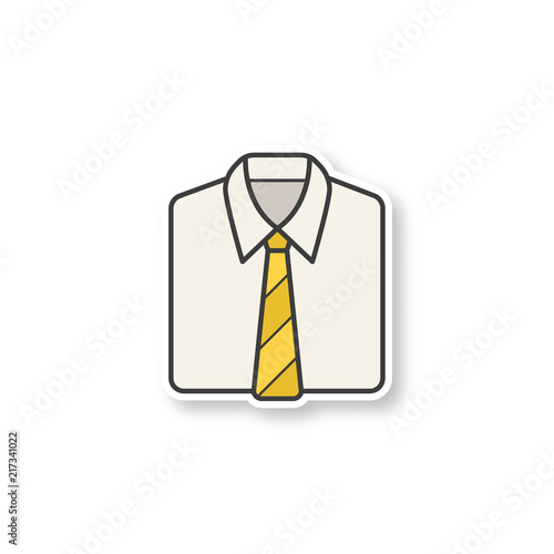 Shirt and tie patch