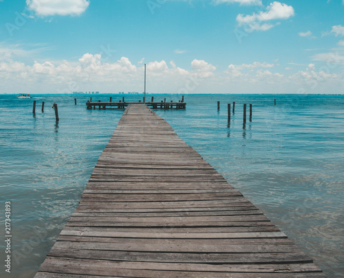 Wooden pier on the sea © Claire