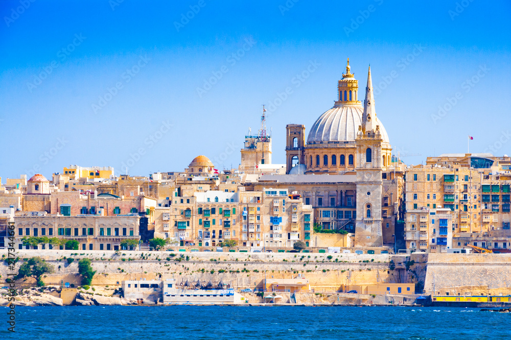 Skyline of Valleta, the capital city of Malta