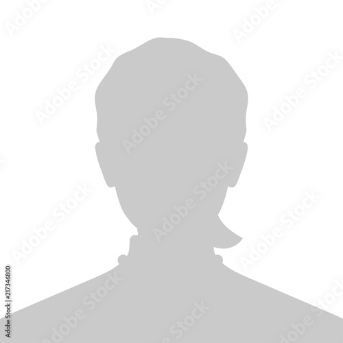 Profile Placeholder image. Gray silhouette no photo