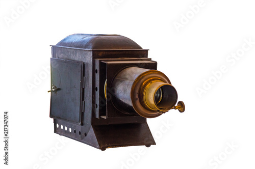 lantern for showing movies, old cinema and slide