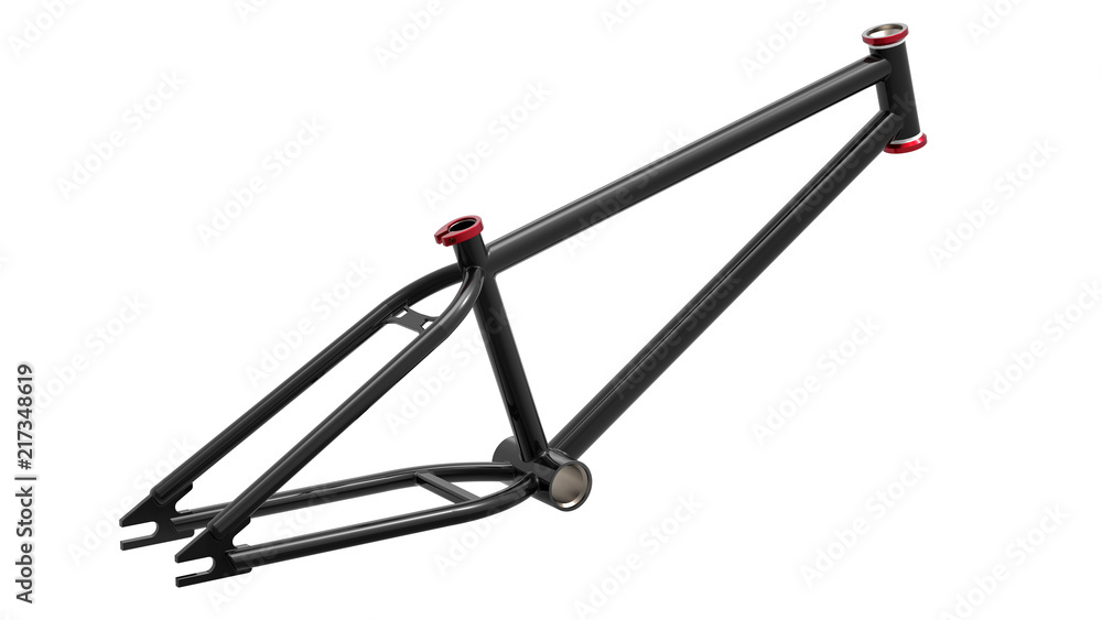 3d render of BMX frame isolated on white background
3d render of BMX frame isolated on white background