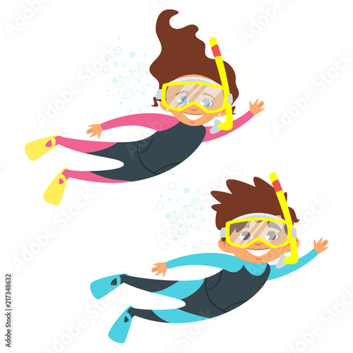 children in swim suits