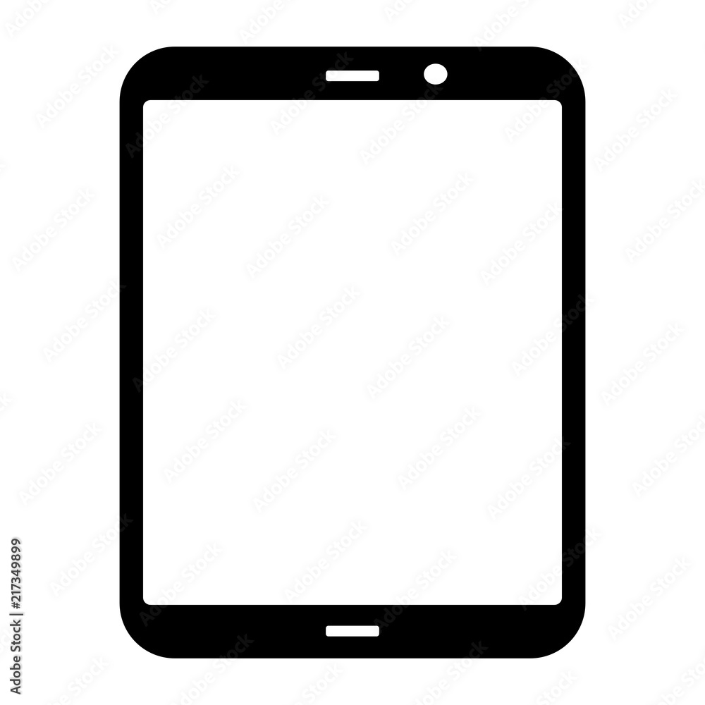 Simple editable tablet vector illustration Simple editable tablet vector illustration