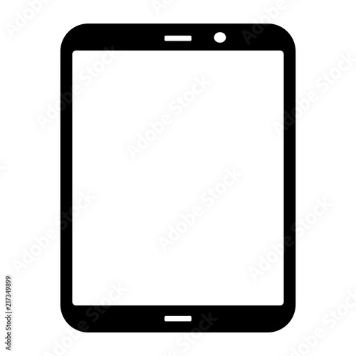 Simple editable tablet vector illustration