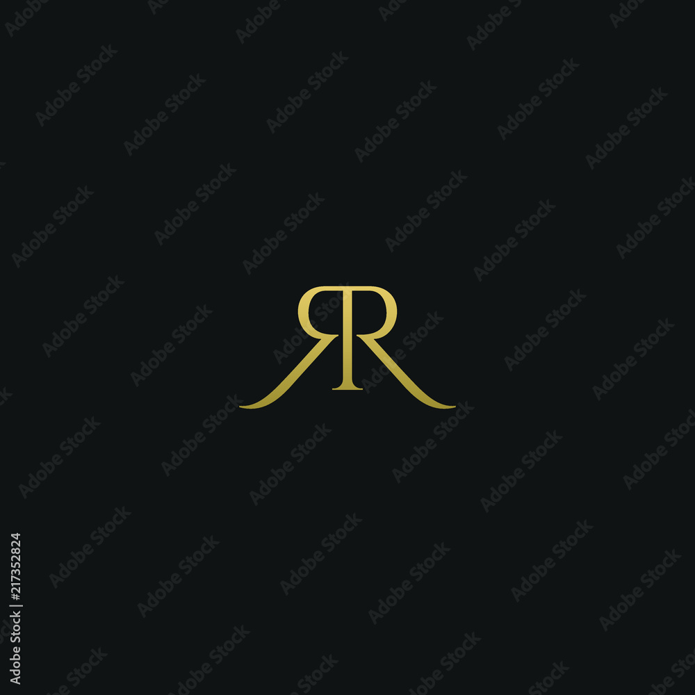 Golden Letter RR template logo Luxury gold letter with crown. Monogram  alphabet . Beautiful royal initials letter. 22560865 Vector Art at Vecteezy