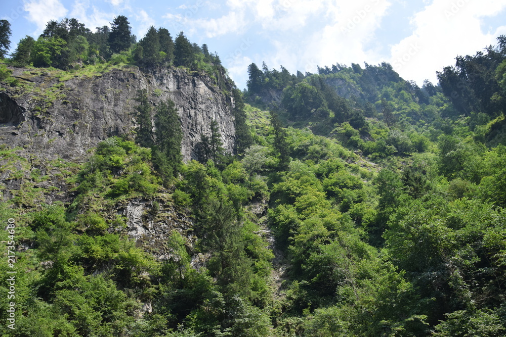 landscape in the alps, austria