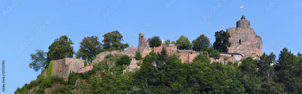 Panoramic view of Saarburg Castle, Germany