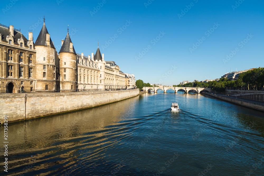 River Seine Cityscape in Paris