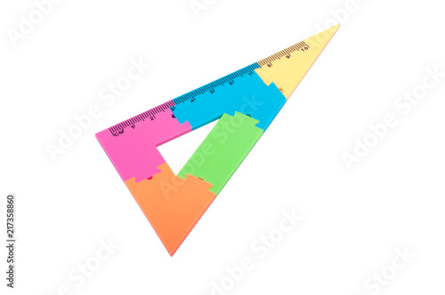 Free Download colorful plastic ruler in different color isolated on the white - GFXLoad