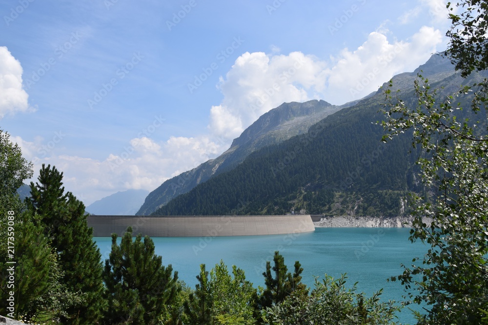 mountain lake in austria