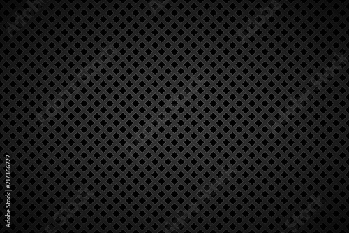 Black and grey abstract background with outline of squares, simple vector illustration