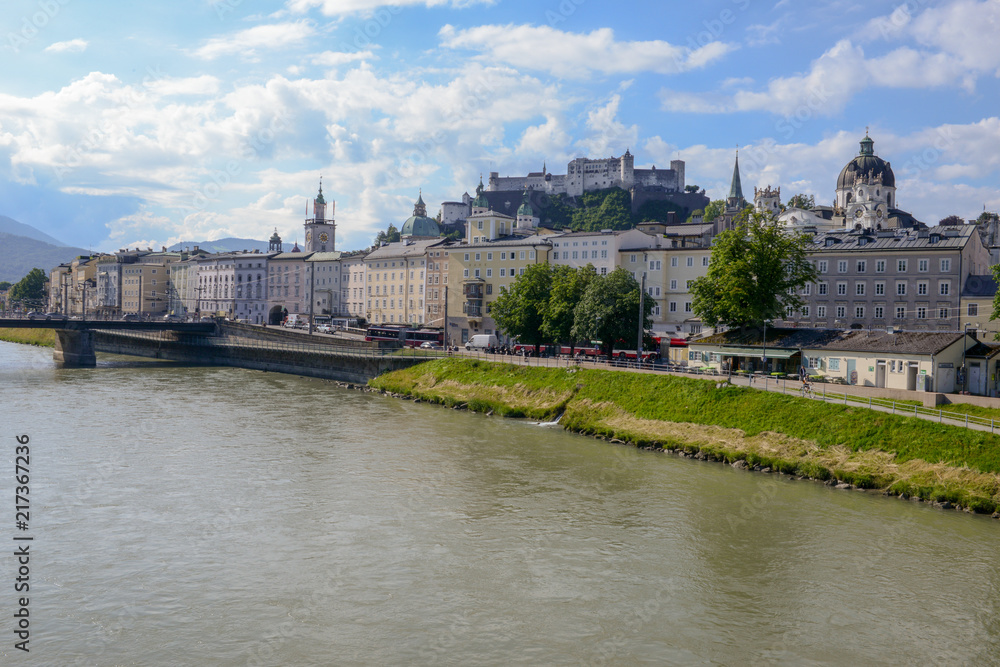 The historic city of Salzburg, Austria