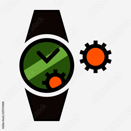 Flat Watchmaker pixel perfect vector icon