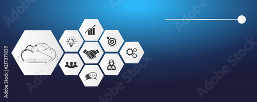 Digital Business Vector Illustration
