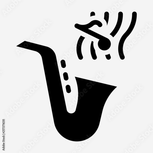 Glyph instrumentalist pixel perfect vector icon
