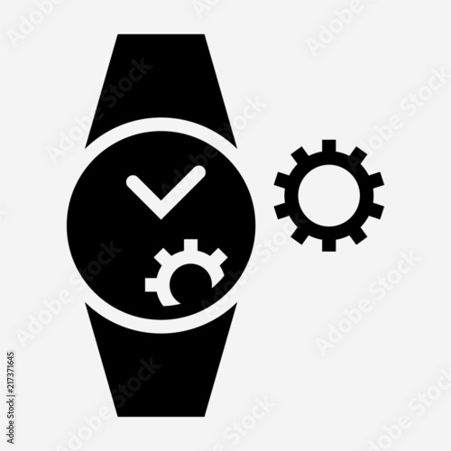 Glyph Watchmaker pixel perfect vector icon