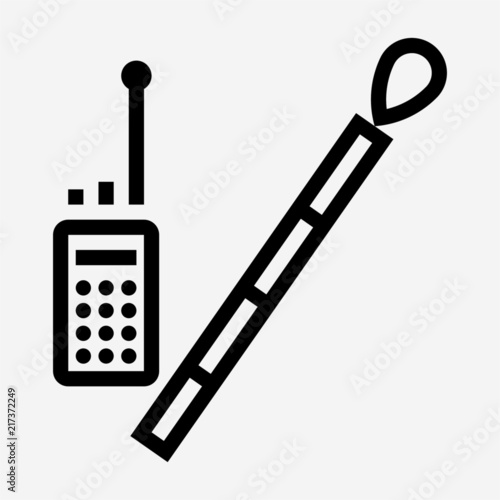 Outline Security pixel perfect vector icon