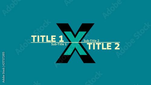 Centered X Title