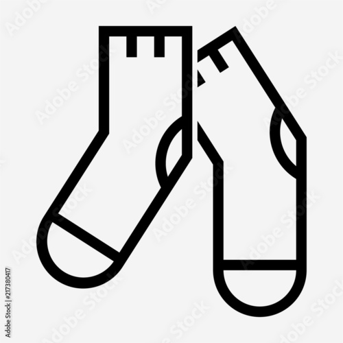 Outline stockings pixel perfect vector icon