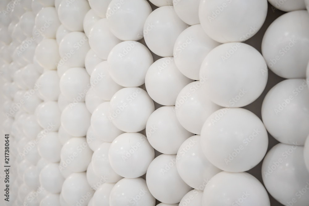 Small white spheres and flat circle shapes wall for Interior design. Small white spheres and flat circle shapes wall for Interior design.
