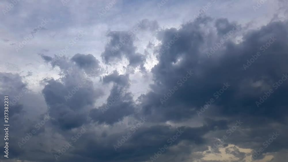 Rainy clouds. Dark storm clouds are moving fast , motion , Rainy Rainy clouds. Dark storm clouds are moving fast , motion , Rainy
