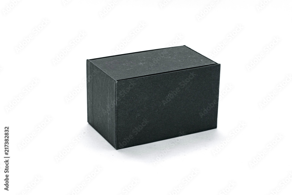 Isolated black card box isolated Isolated black card box isolated