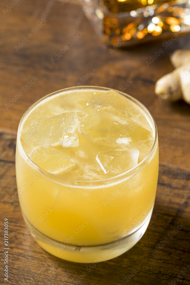 Alcoholic Scotch Penicillin Cocktail Alcoholic Scotch Penicillin Cocktail