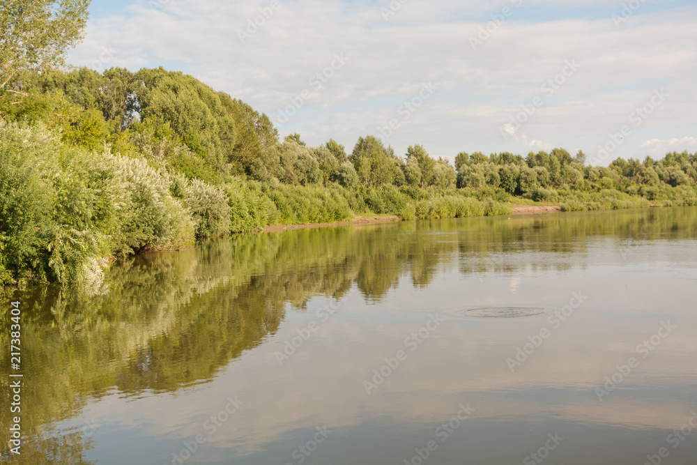 Lake in the forest. A beautiful lake in birches. Lake in the forest. A beautiful lake in birches.