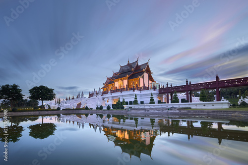 The Royal Pavilion at night, chiang mai.