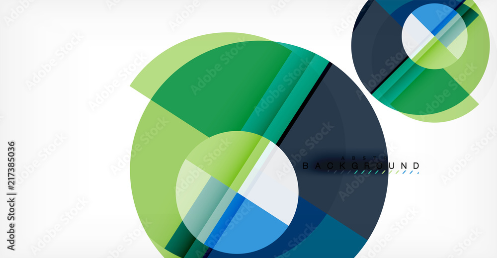 Vector circle abstract background