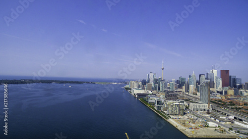 Aerial view of Toronto city from above, Toronto, Ontario, Canada © Liran
