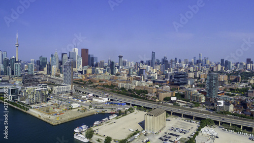 Aerial view of Toronto city from above, Toronto, Ontario, Canada © Liran