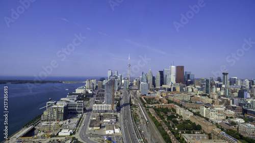 Aerial view of Toronto city from above  Toronto  Ontario  Canada