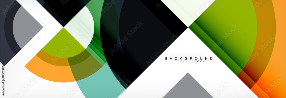 Vector circular geometric abstract background Vector circular geometric abstract background