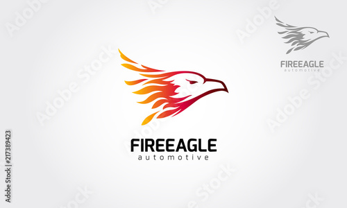 Fire Eagle Automotive Vector Logo Template.