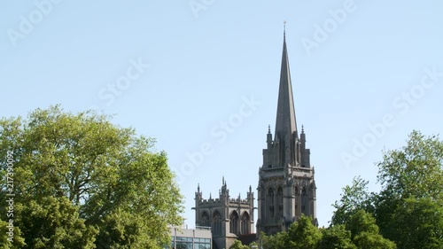 Wallpaper Mural View of Our Lady and the English Martyrs church in Cambridge. Sunny summer day. Torontodigital.ca