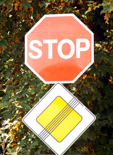 Obraz na płótnie Stop Traffic Sign w salonie