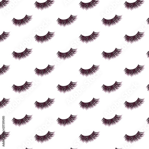 Lashes vector pattern with pink glitter effect