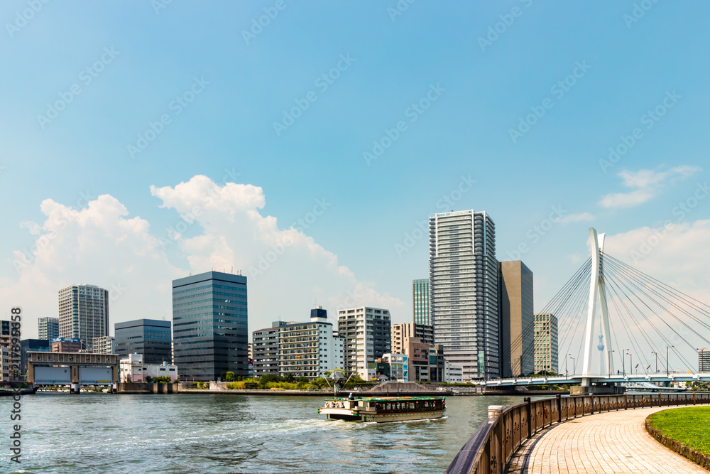 Fototapeta premium (東京都ｰ都市風景)ウォーターフロント新川周辺の風景３