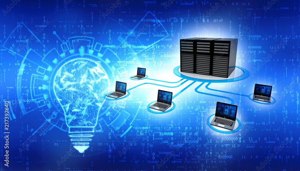 Computer Network, Global internet Communication Concept. 3d rendering Computer Network, Global internet Communication Concept. 3d rendering