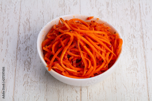 Appetizing korean carrot