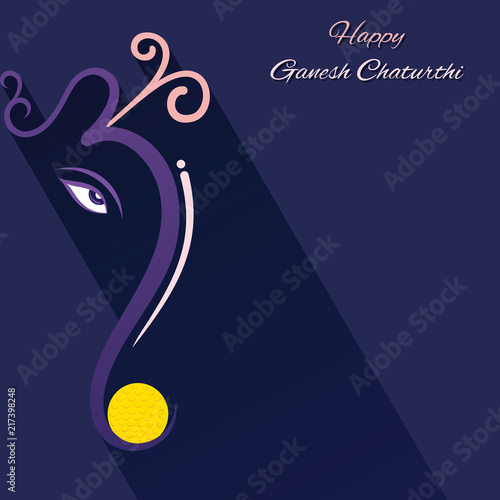 illustration of ganesh chaturthi festival poster