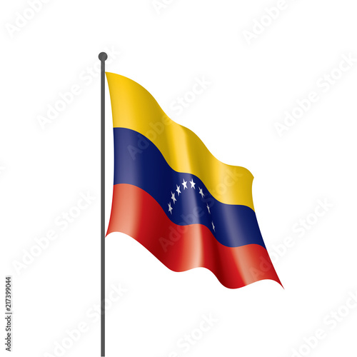 Venezuela flag, vector illustration on a white background Free Download Venezuela flag, vector illustration on a white background - GFXLoad