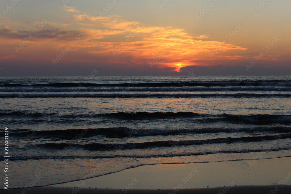 稲佐の浜の夕日