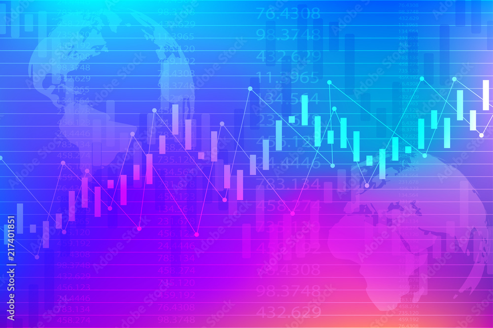 Stock market or forex trading graph in futuristic concept suitable for financial or Economic business idea and all art work design for Abstract finance background Stock market or forex trading graph in futuristic concept suitable for financial or Economic business idea and all art work design for Abstract finance background