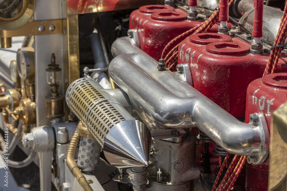 Obraz premium Oldtimer detail vom Motor
