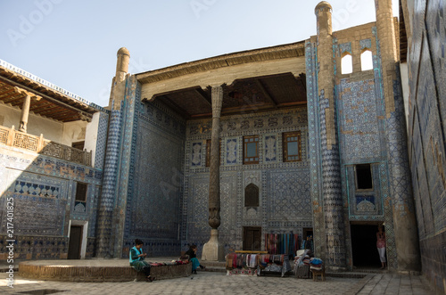 Inner Mosque in Kuhna Ark fortress, Khiva, Uzbekistan photo