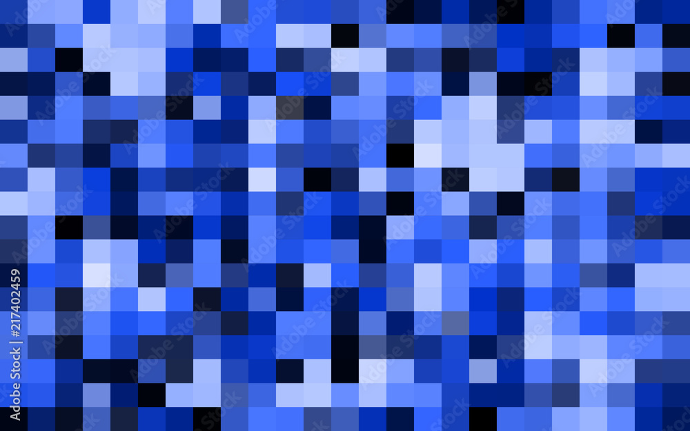 Banner black and blue squares mosaic. Blue pixel poster. Abstract dark blue background pattern for design. Aqua halftone effect. Abstract grunge textures. Vector illustration eps10. Banner black and blue squares mosaic. Blue pixel poster. Abstract dark blue background pattern for design. Aqua halftone effect. Abstract grunge textures. Vector illustration eps10.
